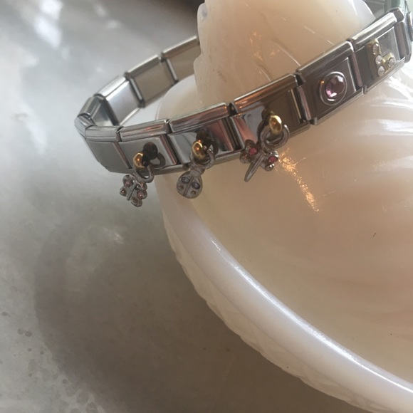 Stainless steel bracelets 2. Have gold charms. - Picture 3 of 8